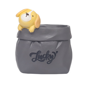 Ornements 8,5x7,5x7cm porte-stylos en céramique avec motif animalier pour la décoration de pots de fleurs petits objets decoratifs